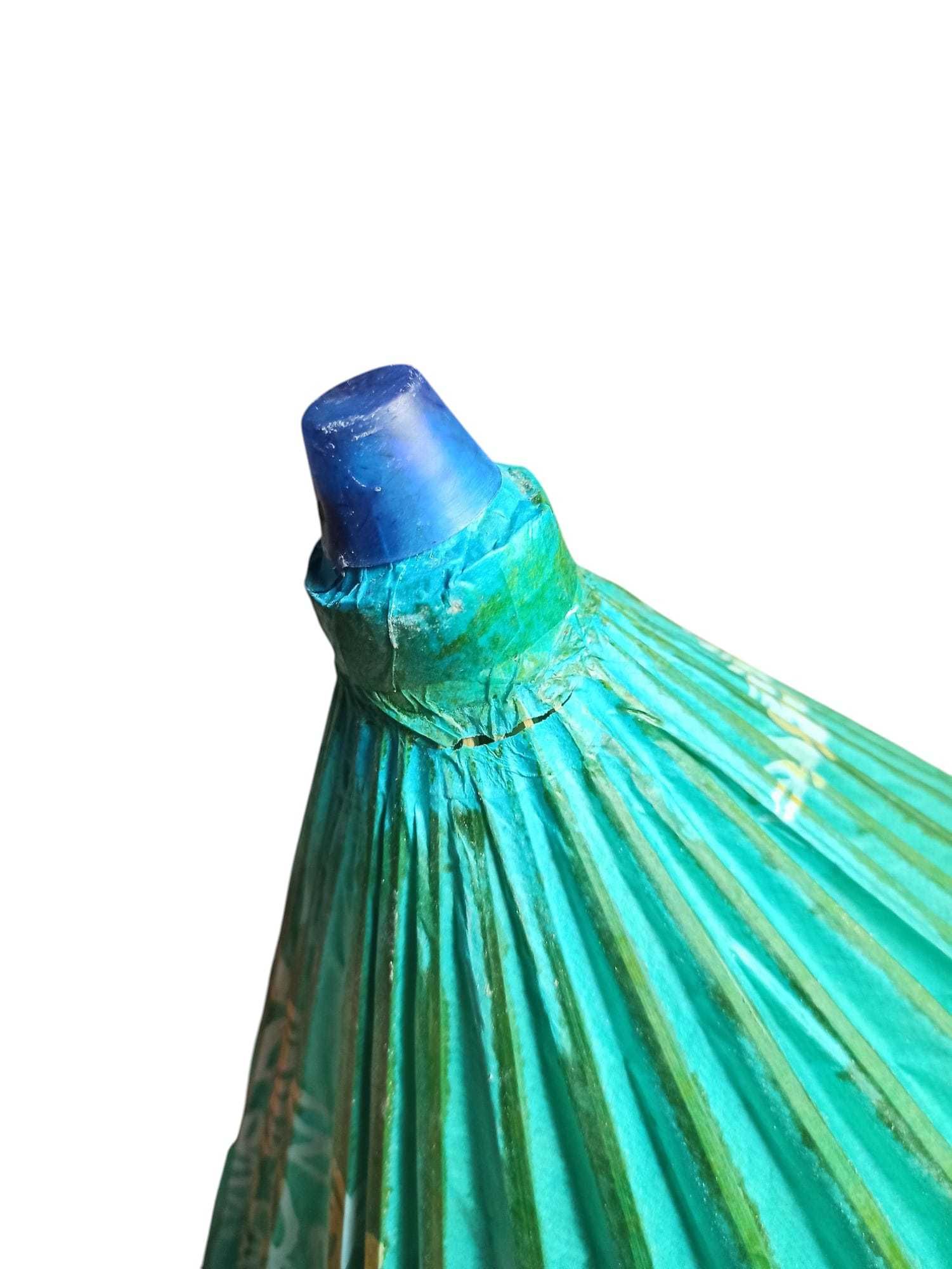 60s Traditional Chinese Oil Paper Cosplay Zdobiony Parasol Vintage