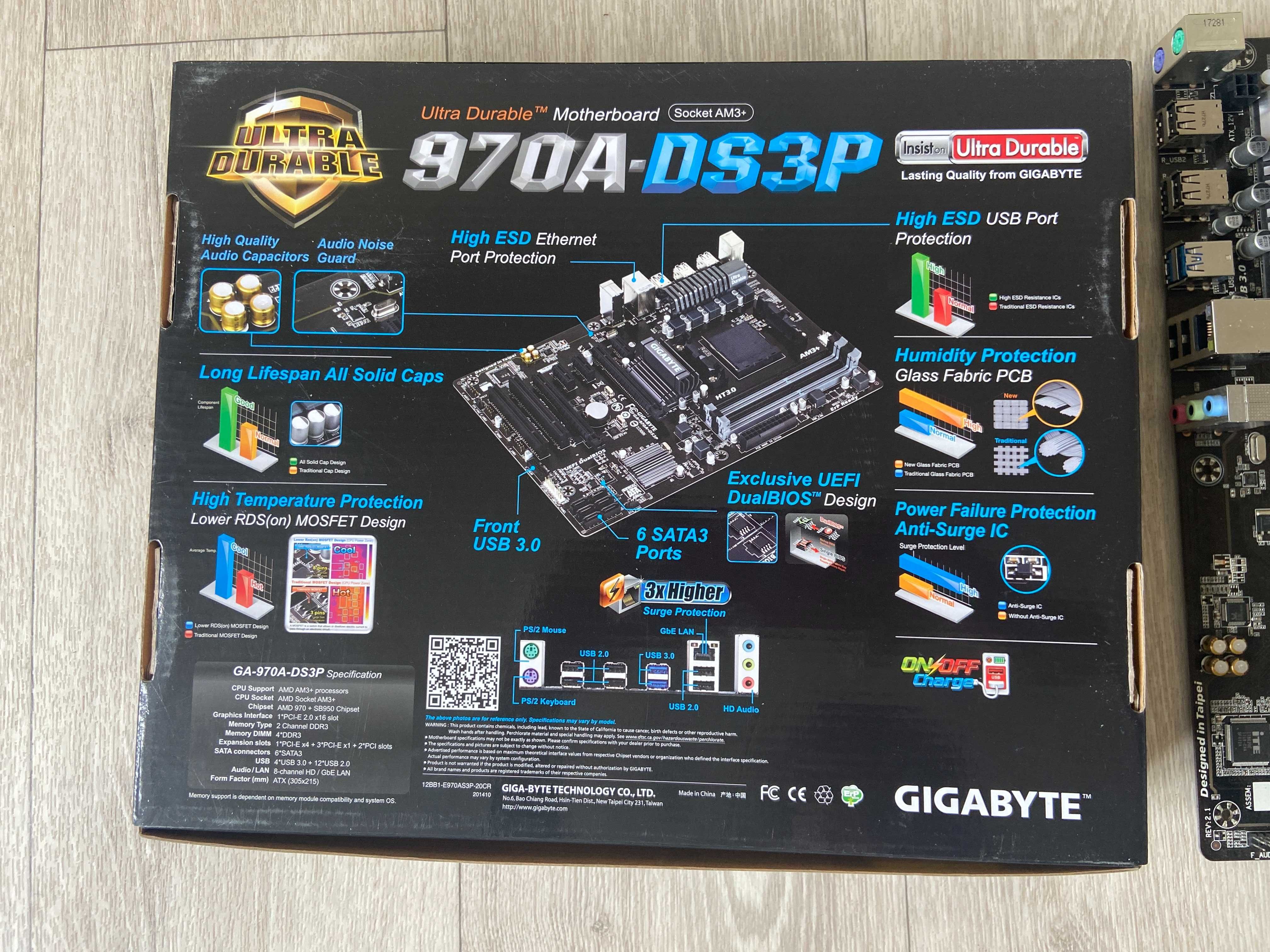 Gigabyte 970A-DS3P материнська плата am3+ Rgb під Fx