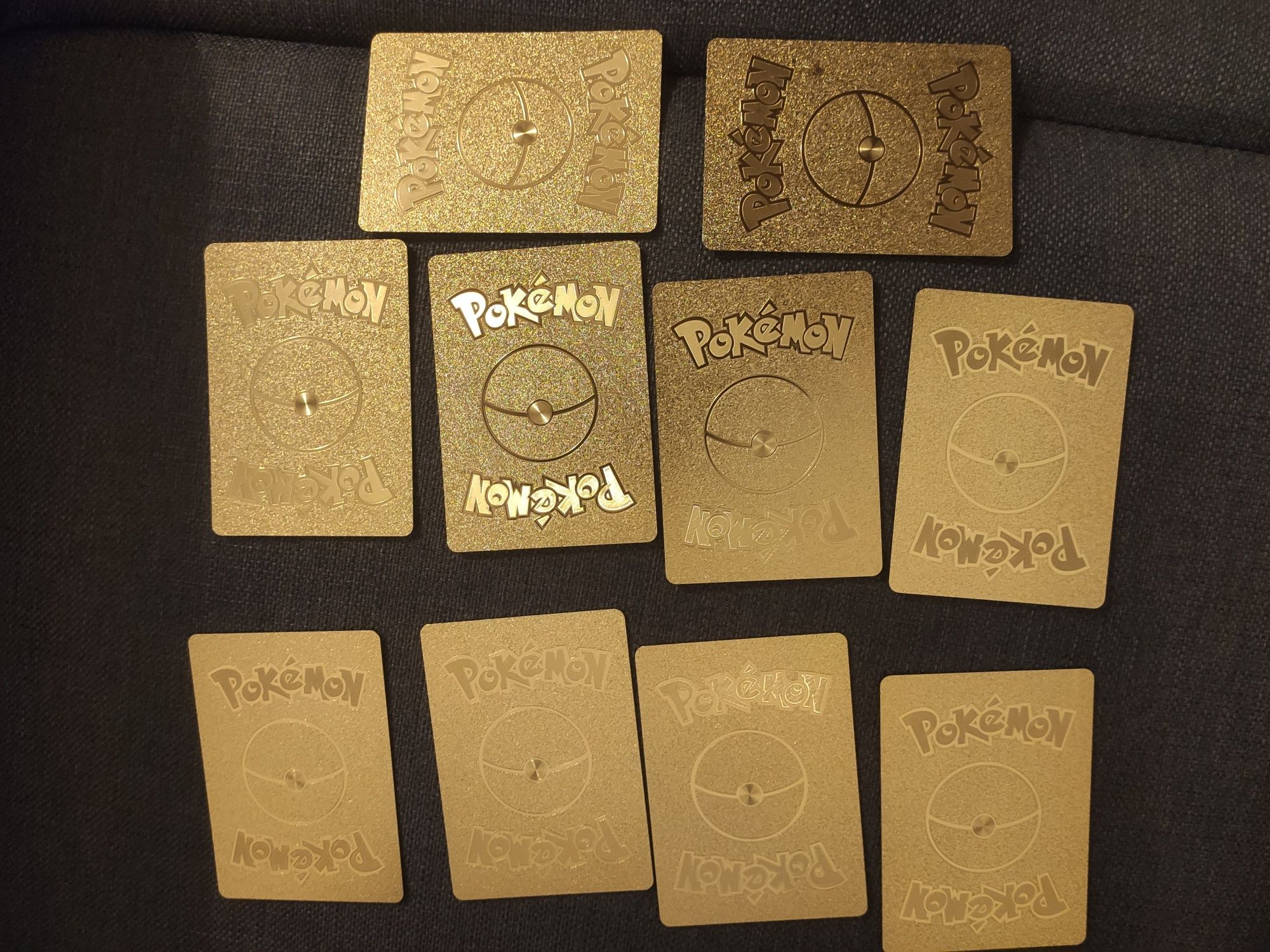 Cartas douradas Pokémon