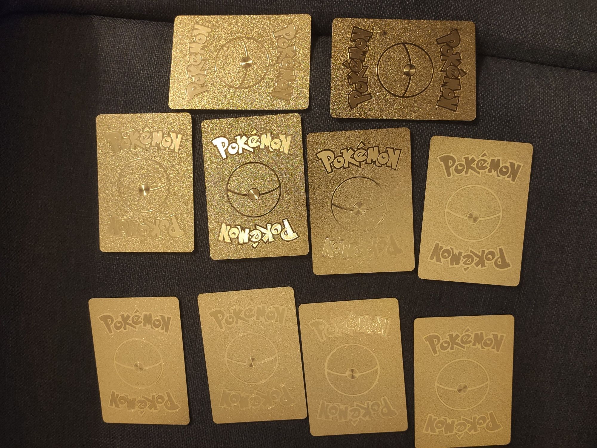 Cartas douradas Pokémon