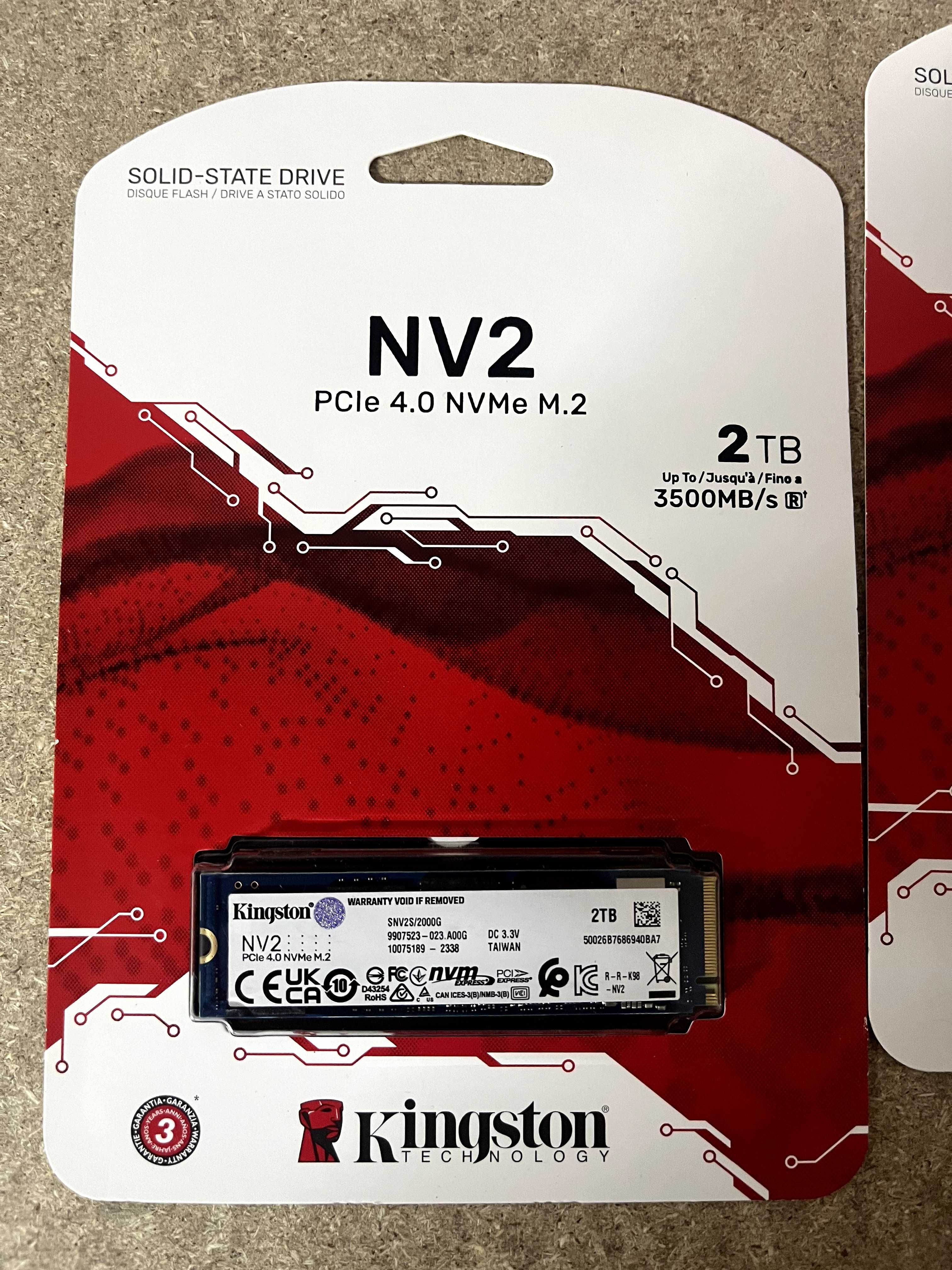 SSD накопичувач Kingston NV2 2 TB (SNV2S/2000G) В наявності