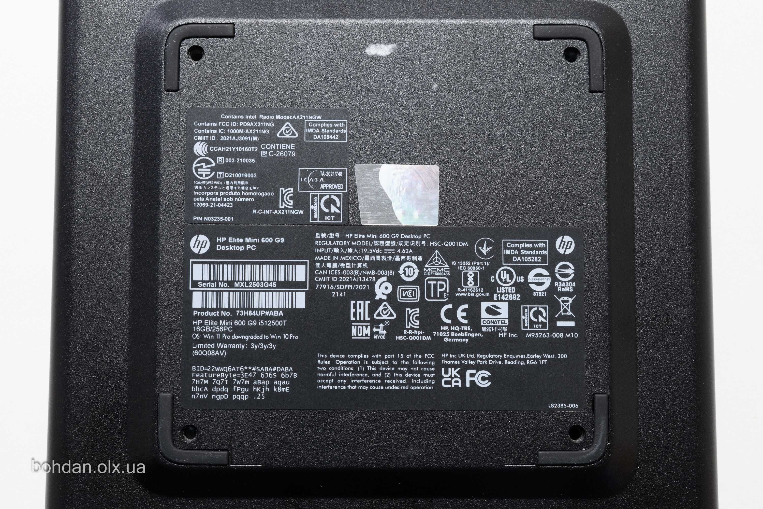 HP Elite/Pro Mini 600/400 G9 i5-12500T 16GB 256GB W11Pro