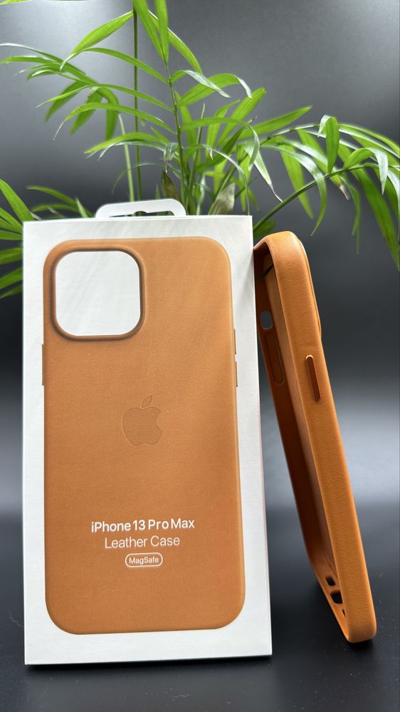 Skórzane Magsafe Etui do Iphone 13 Pro Max Orange