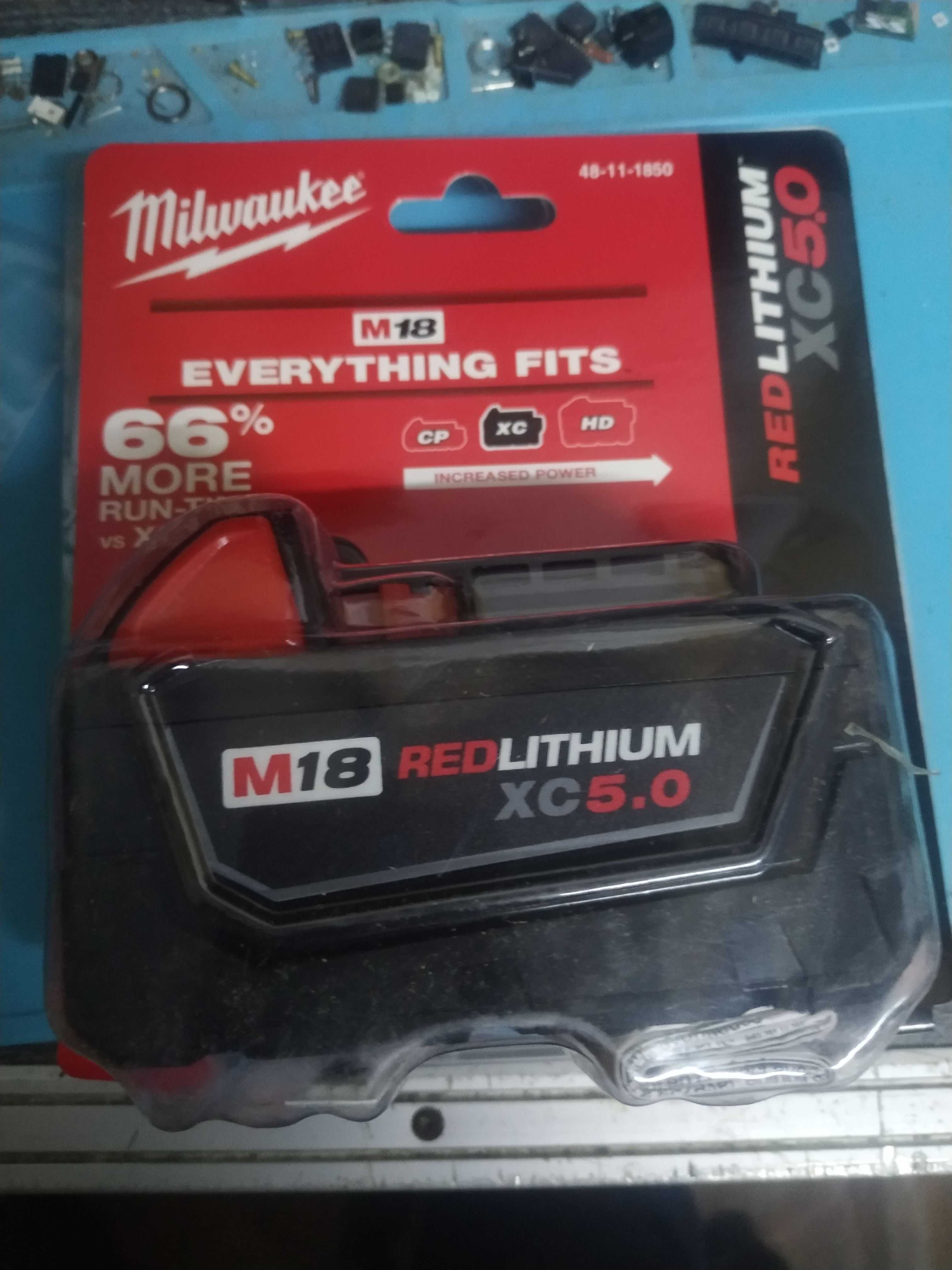 Аккумулятор Milwaukee M18 5 Ач (48-11-1850) \ Новые \ В Наличии !