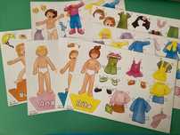 Bonecas de Recortar de Papel da marca Majora Anos 80