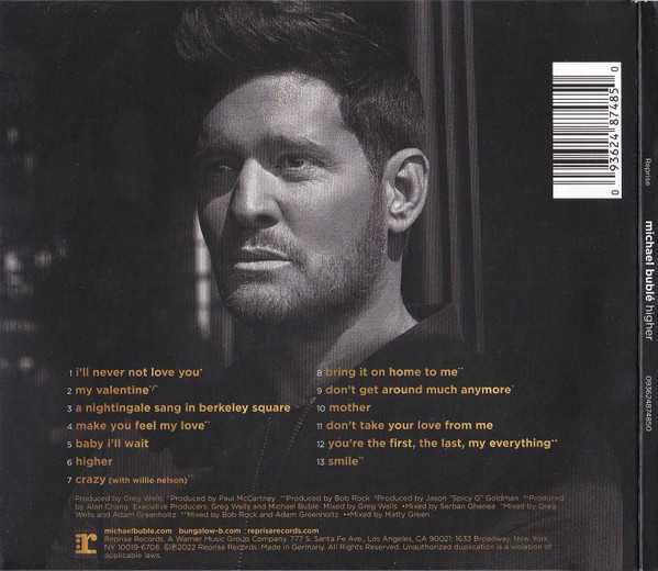 MICHAEL BUBLE- HIGHER - CD-płyta nowa , zafoliowana