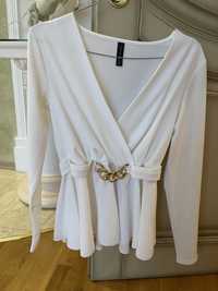 Белая блузка Zara New York