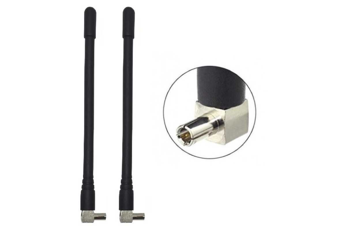 Антенна терминальная 3G/4G LTE 4dBi TS9 - комплект 2 шт