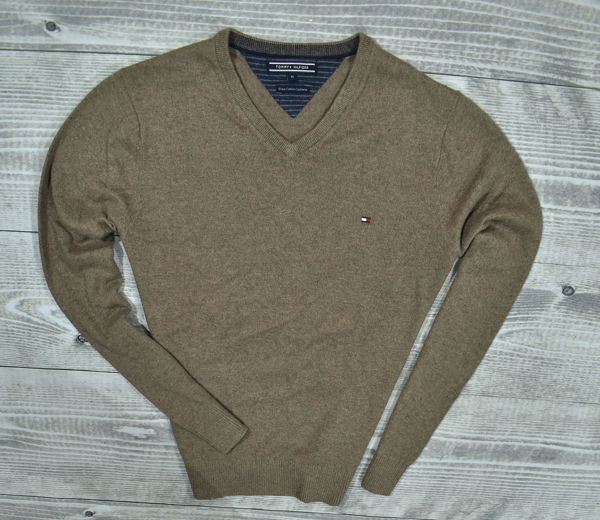 TOMMY HILFIGER Pima Cotton Cashmere Sweter / M