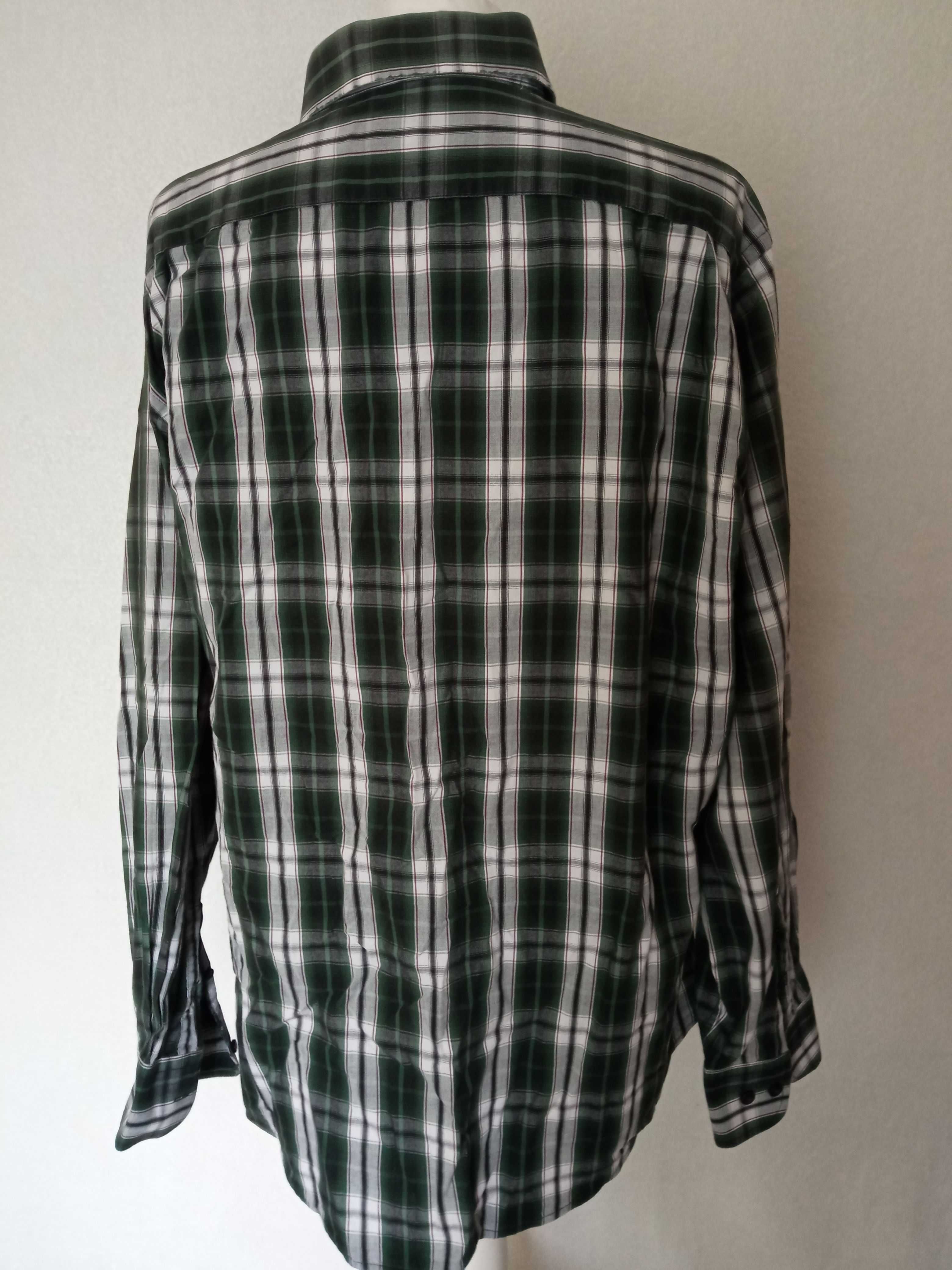 Bexleys męska koszula bawełniana w kratę r 41/42