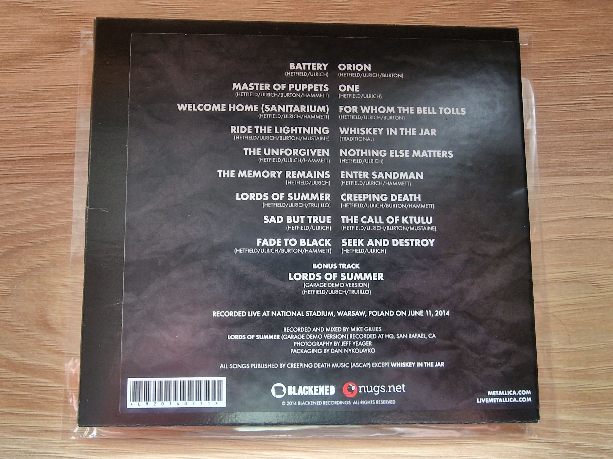Metallica - By Request: Warsaw, Poland 2014 - megadeth slayer anthrax