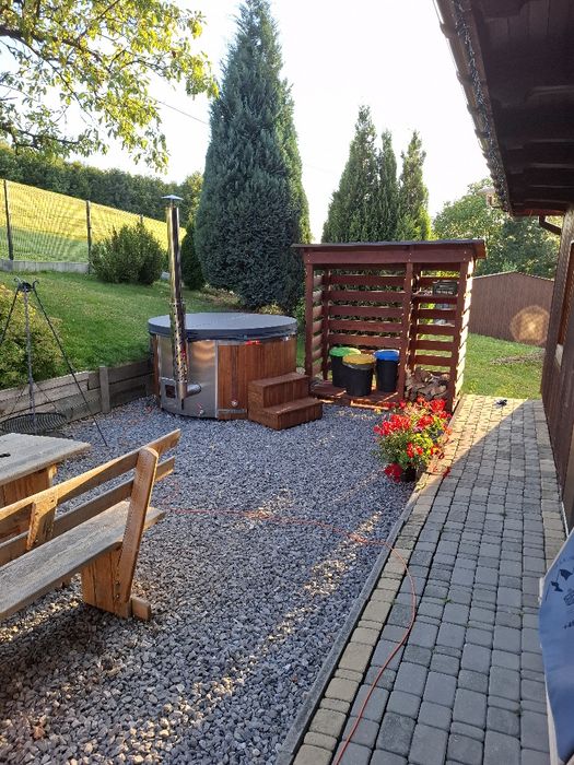 Domek w górach Ustroń.kominek cisza, balia z jacuzzi