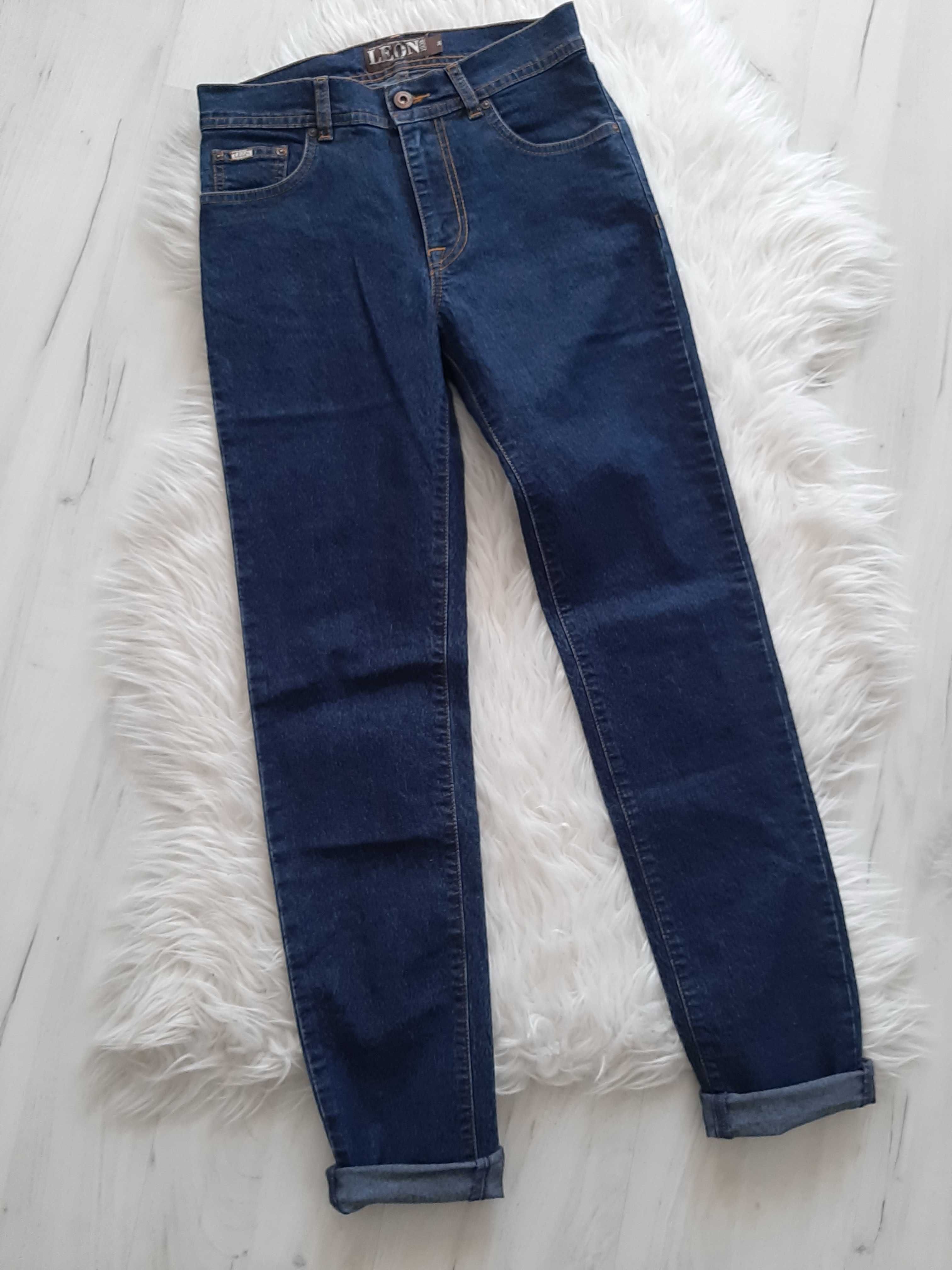 LEON piękne jeansy Boyfriend Mom Fit Vintage 36 S