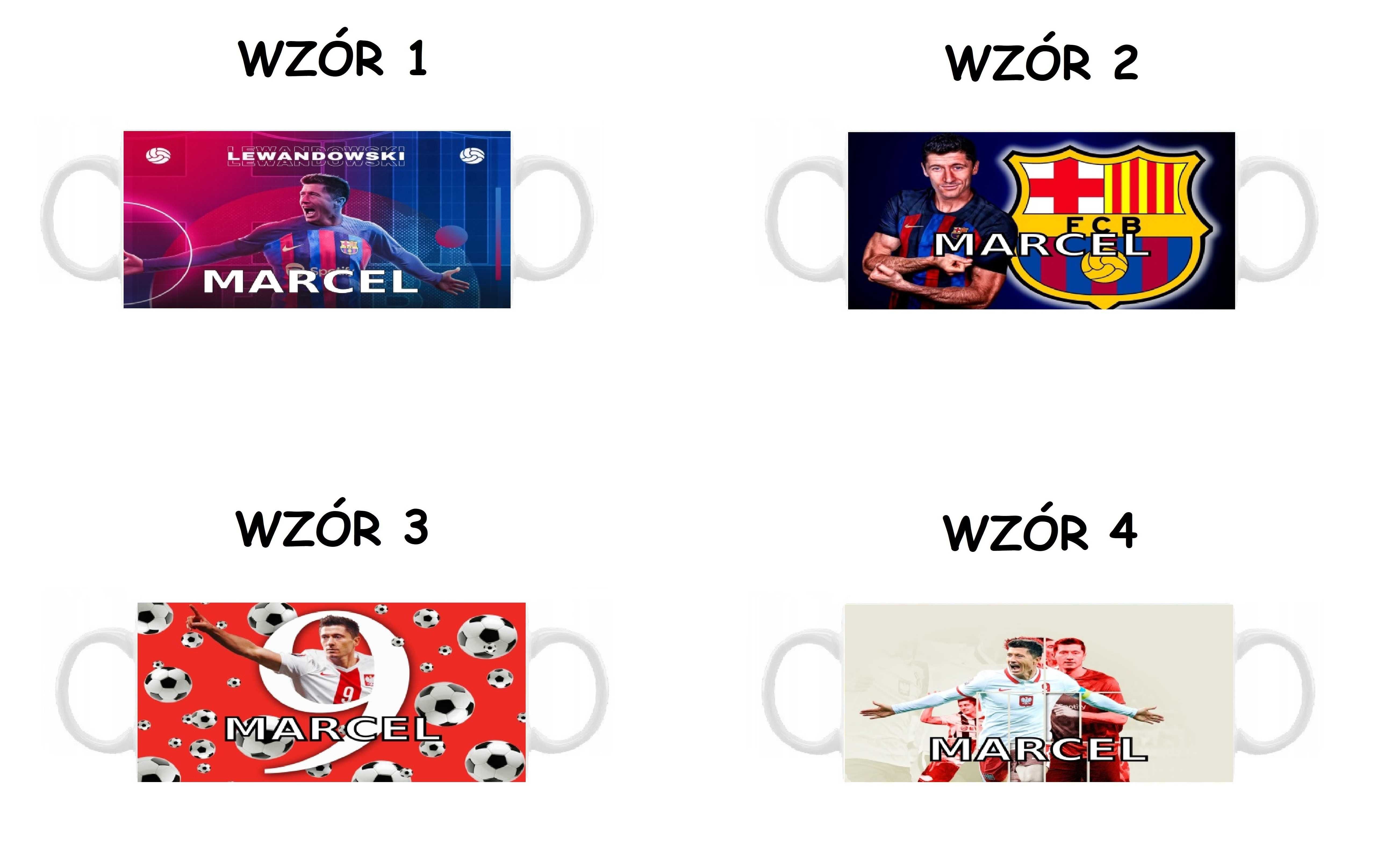 Kubek z nadrukiem Robert Lewandowski, różne wzory + imię