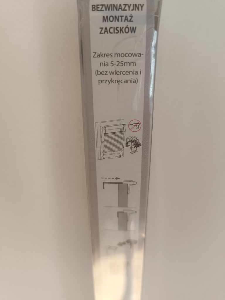 Roleta okienna plisowana BIAŁA 90x130