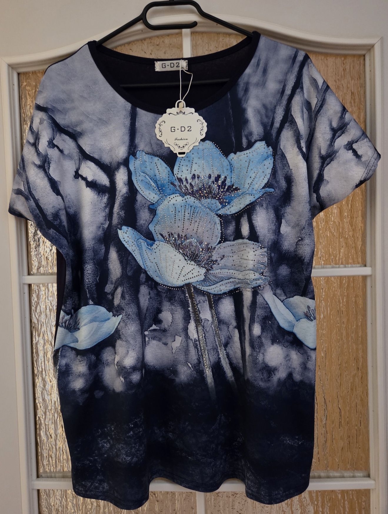 Koszulka Damska w kwiaty L/XL