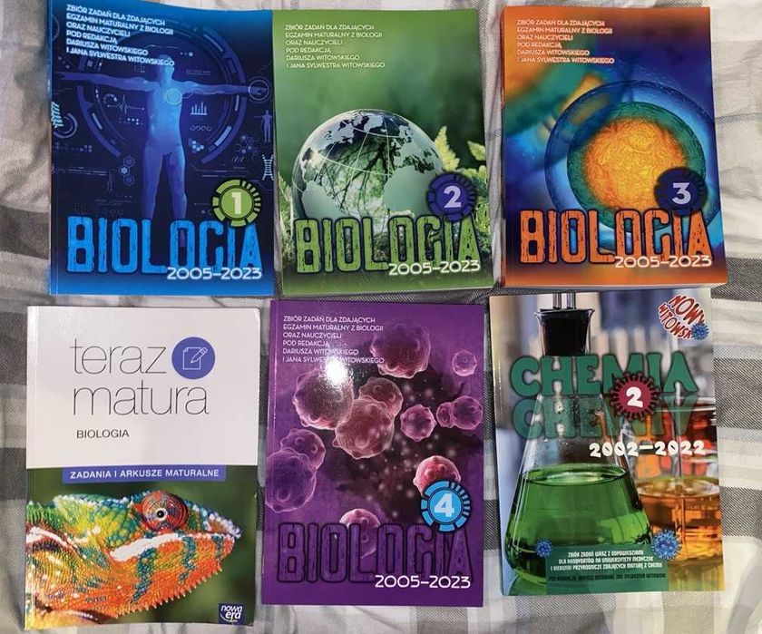 [NIEUŻYWANE] Biologia Witowski 1-4 + nowa era + chemia 2