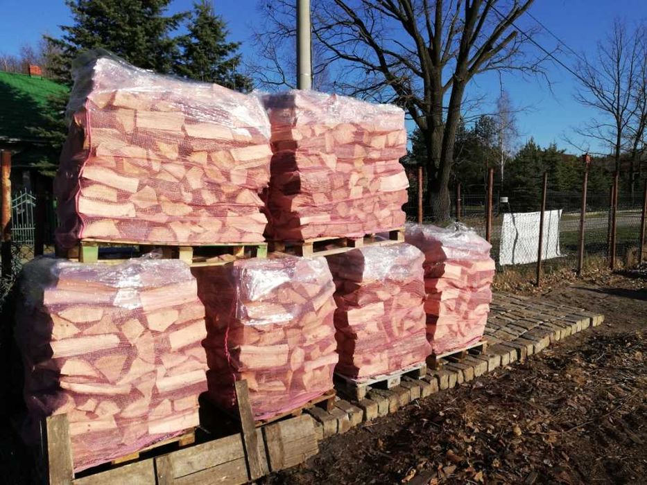 Drewno kominkowe i opałowe SEZONOWANE, SUCHE paletowane OSIKA