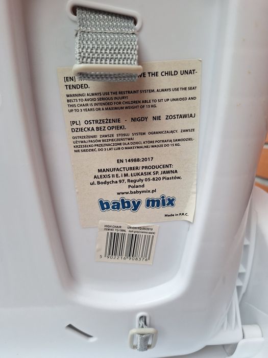 Krzeslo do karmienia