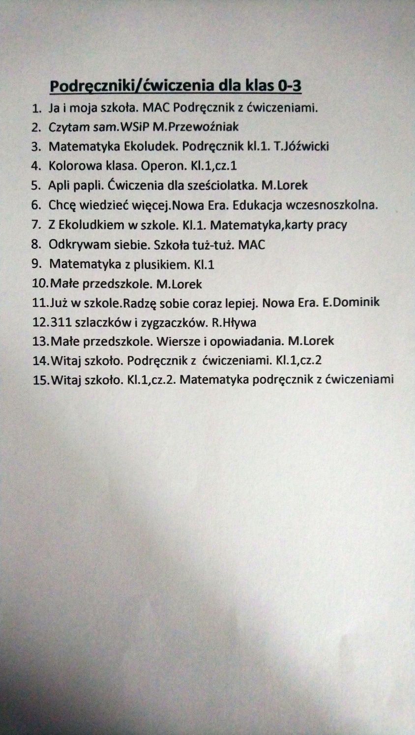 Kolorowa klasa. Cwiczenia. Operon. Kl.1,cz.1 CD gratis