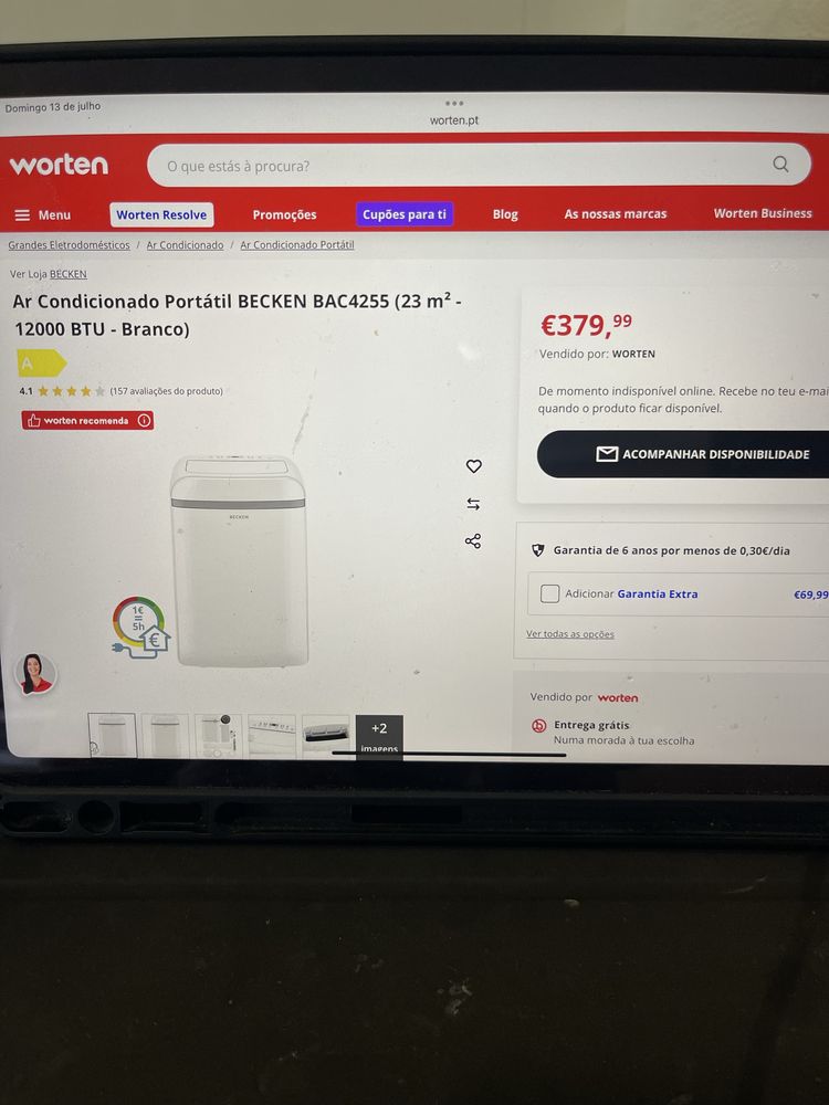 Ar condicionado portatil becken
