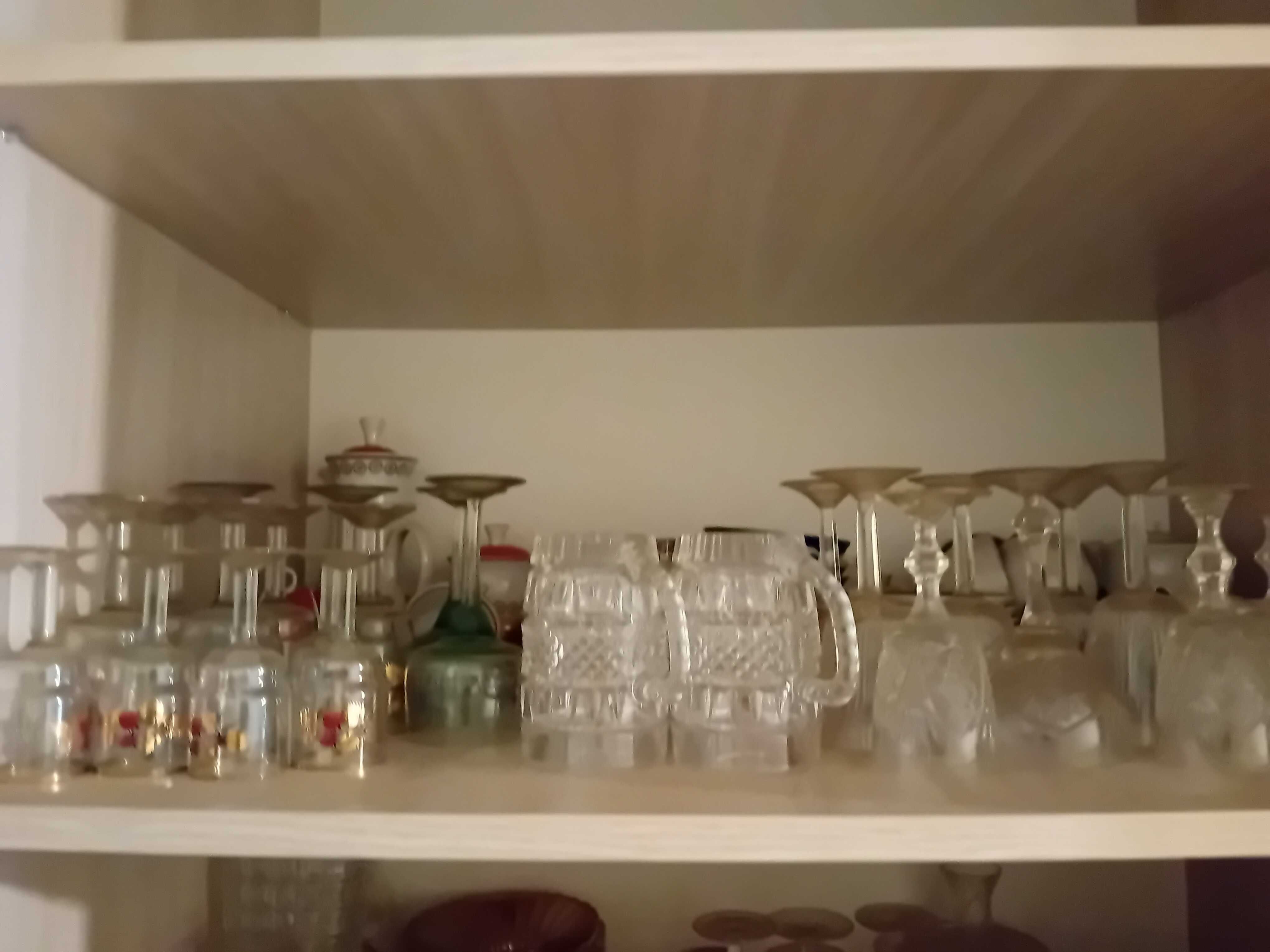 Посуд, Serviz za crnu kafu, Югославія,  Bohemia Crystal, Чехословакія.