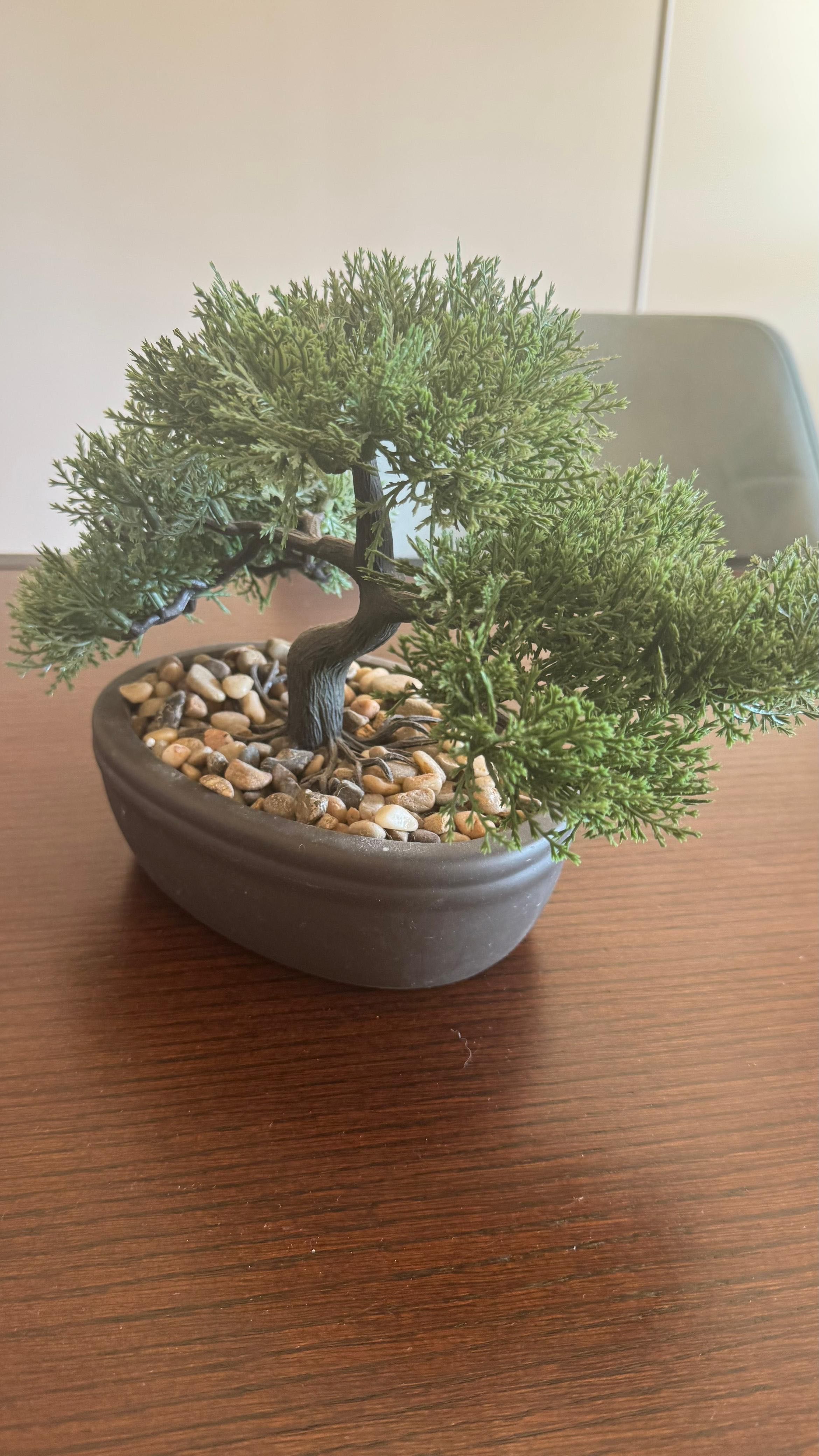 Bonsai Decorativo Artificial com Pedras – Ideal para Escritório