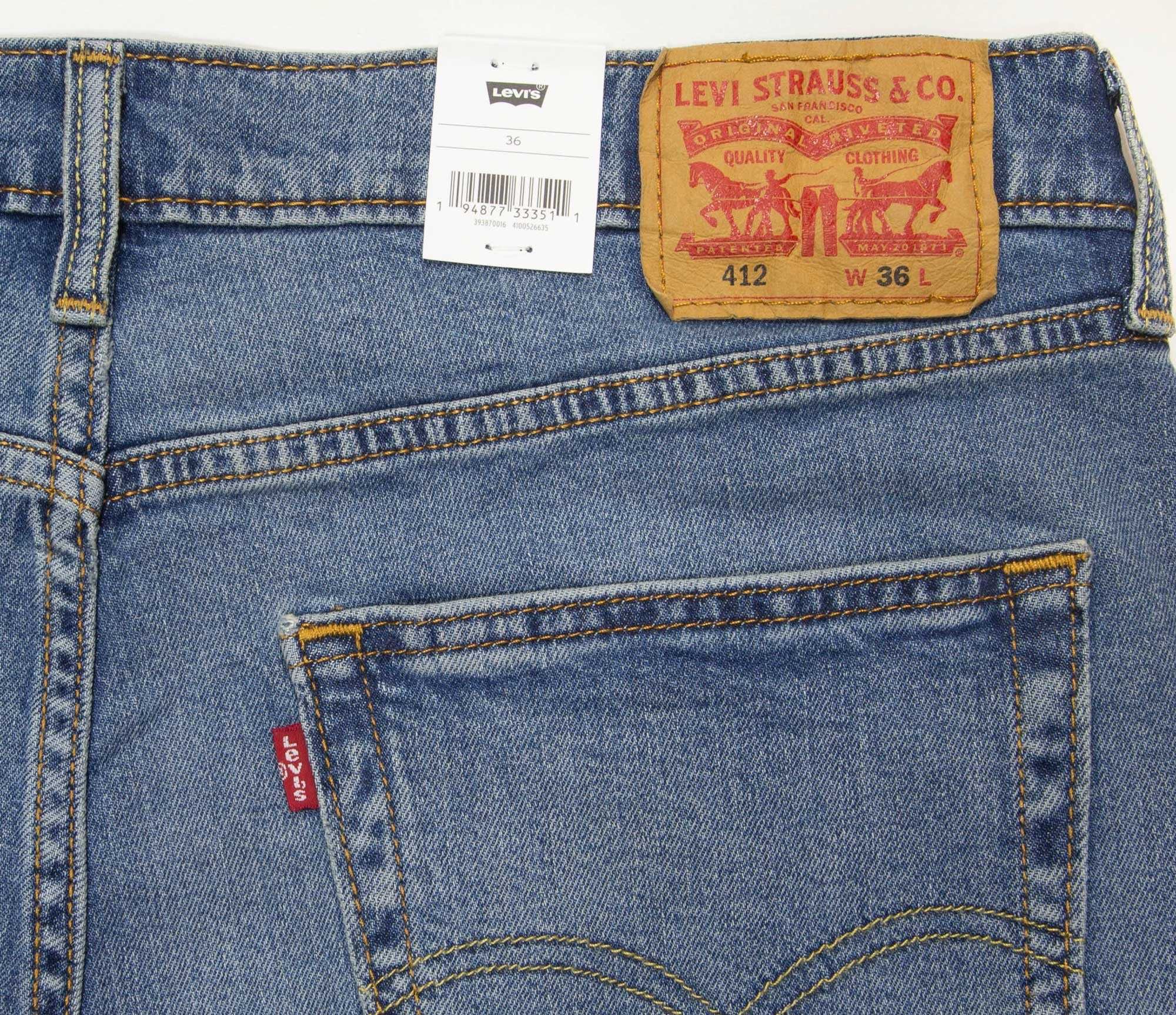 Новые мужские шорты Levis 412 стрейч, джинсы Левис из США