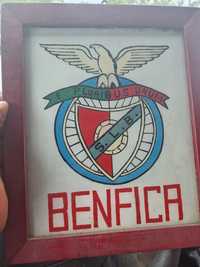 Quadro do Benfica antigo pintado a mão