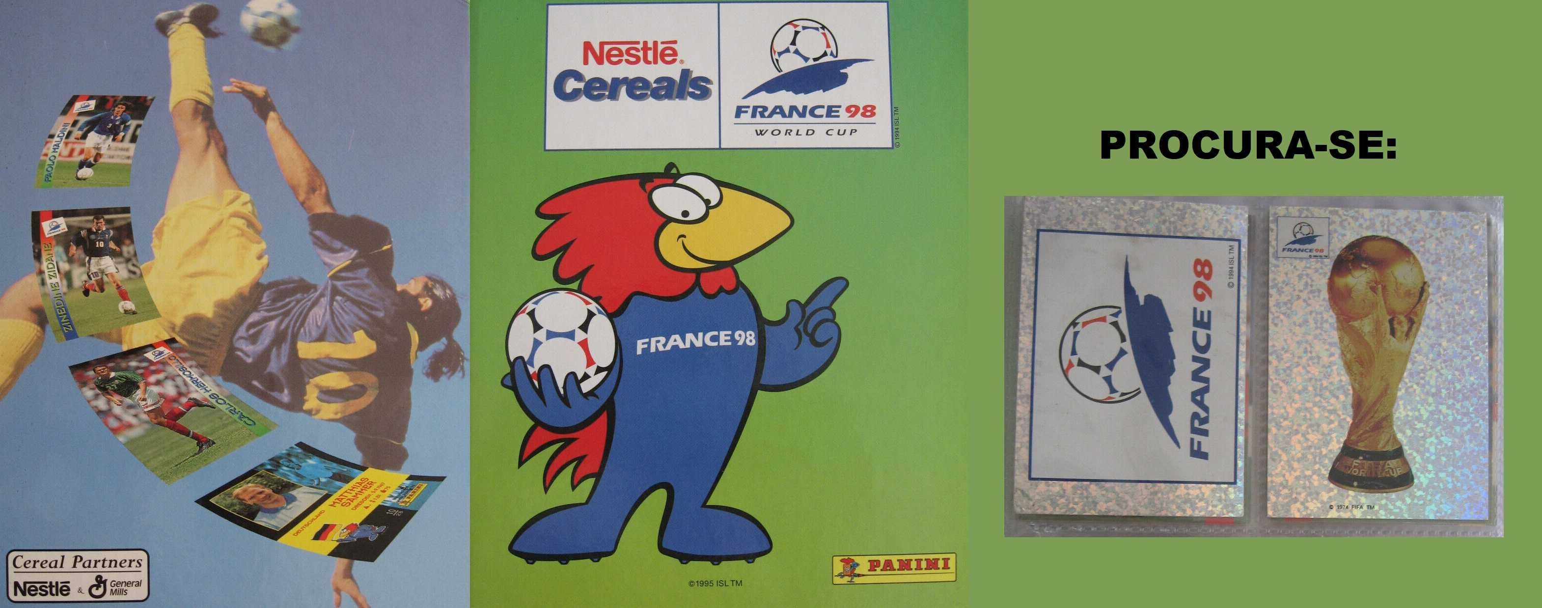 Cartas Panini Nestle World Cup France 1998
