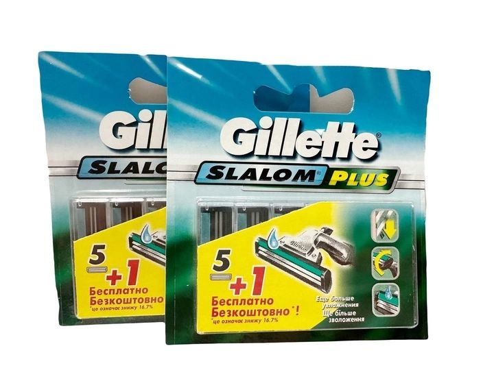 Змінні картриджі Gillette Slalom Plus 6 шт.