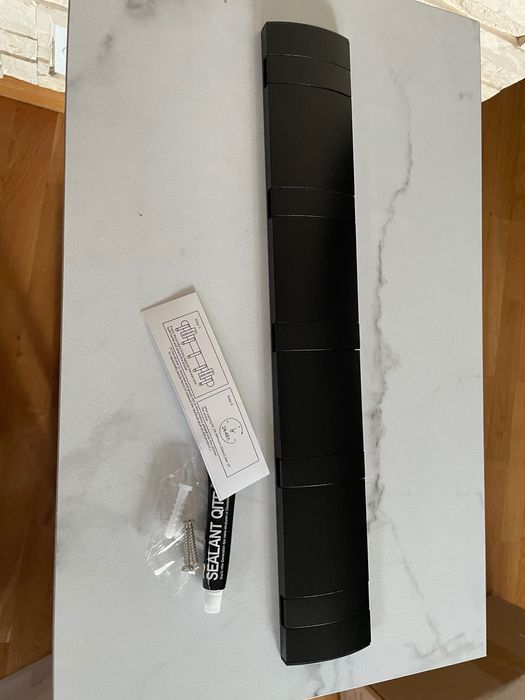 Wieszak wiszący CALIYO czarny, wieszak na ubrania, wieszak składany