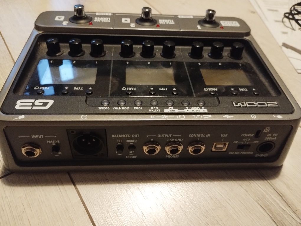 Multiefekt Zoom G3 procesor gitarowy tuner metronom looper efekt boss