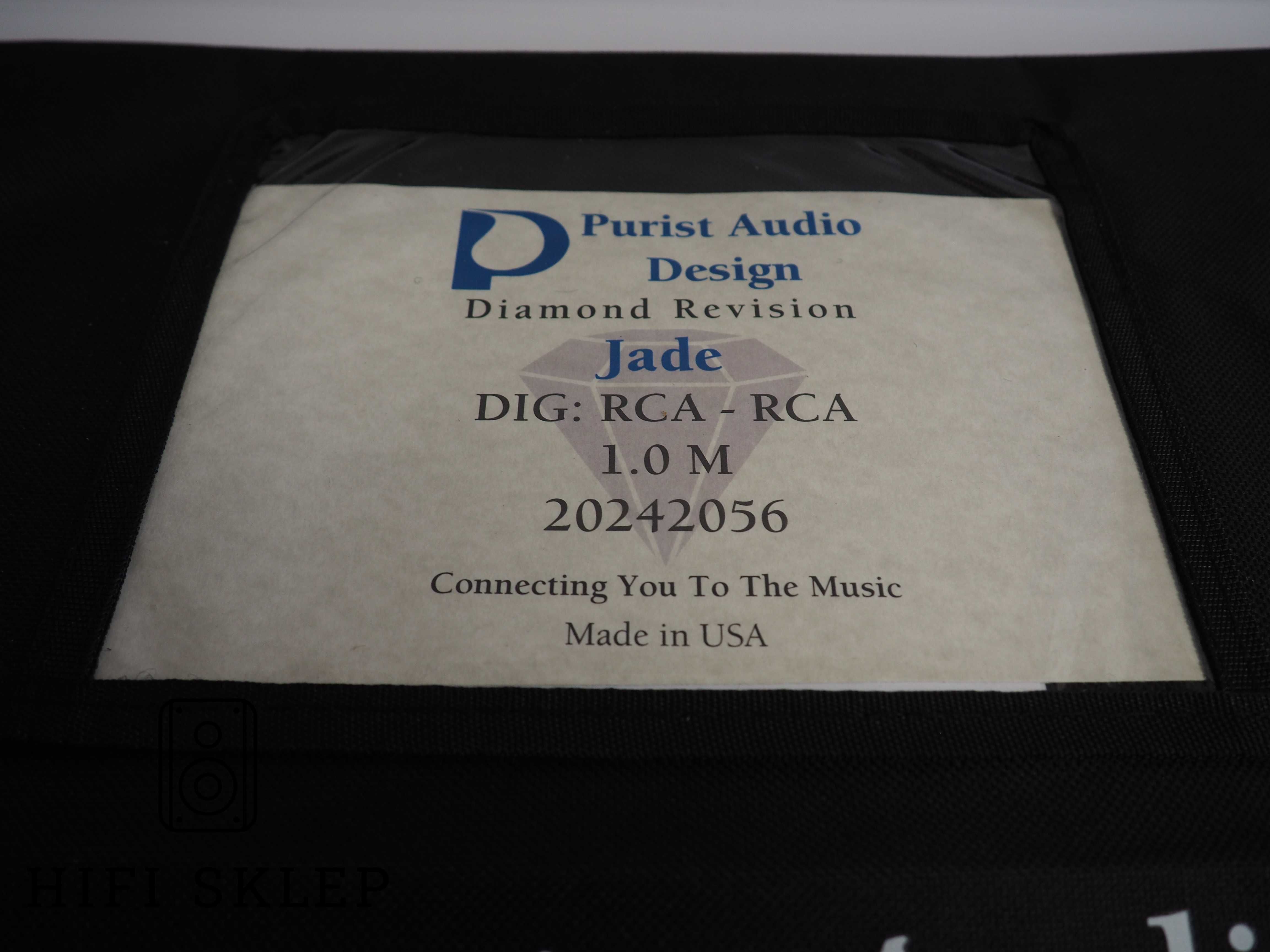 Purist audio design JADE DR - Kabel coaxial RCA  - 1,0M