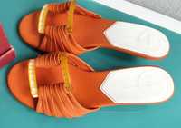 сандали женские из натуральной кожи оранжевые Германия Gerry Weber