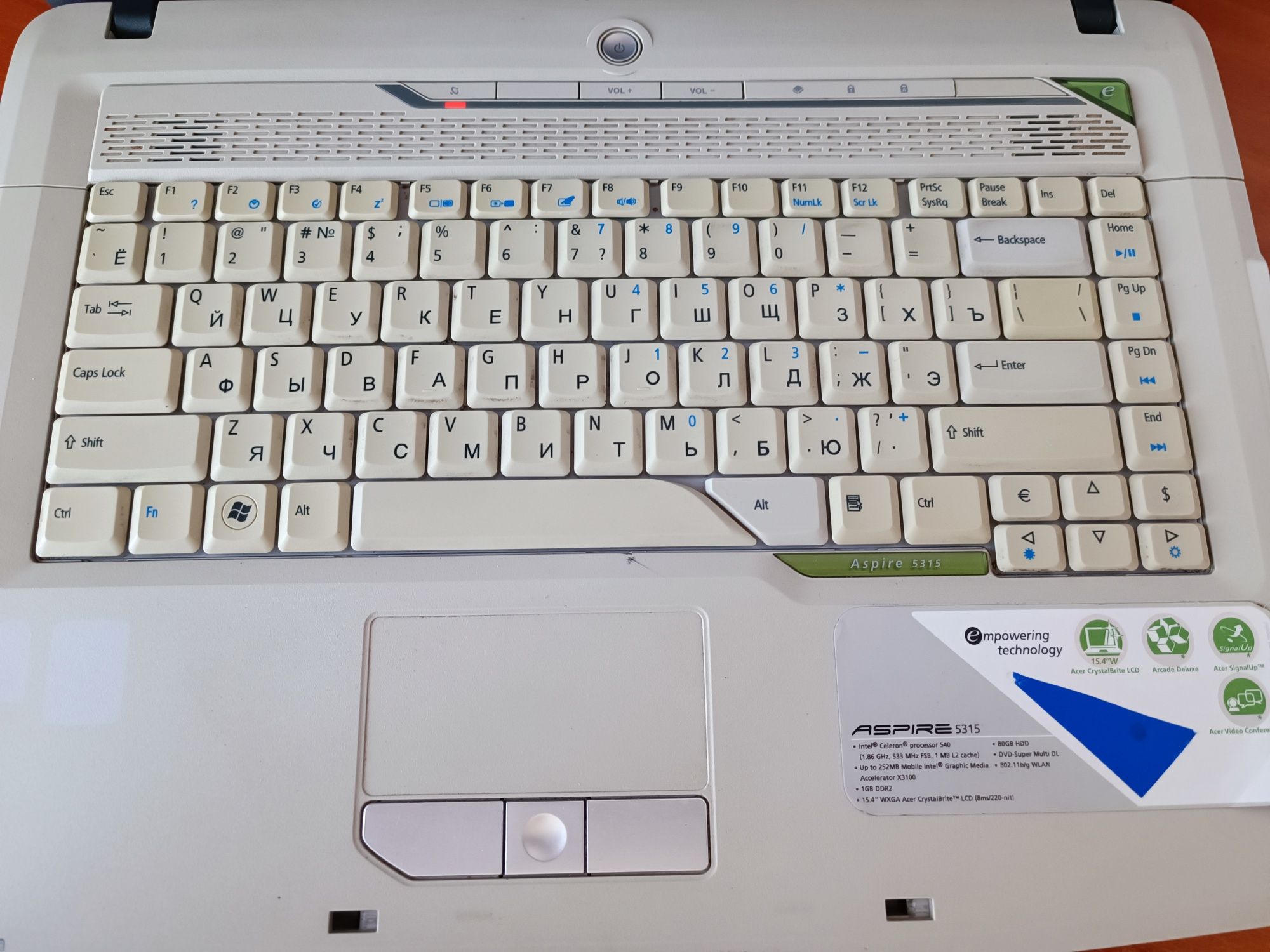 Ноутбук Acer aspire 5315 на 600Gb хороший + безпровідна мишка в подар