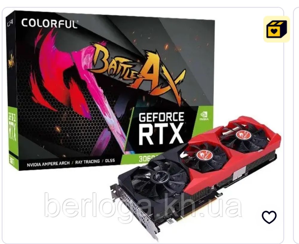 Відеокарта Colorful GeForce RTX 3060 Ti NB V2 LHR-V
