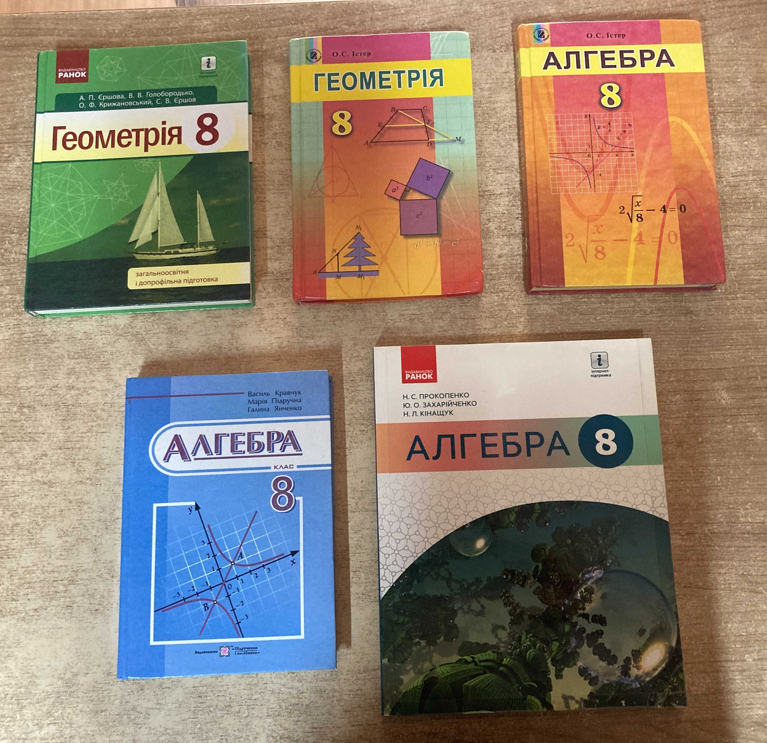 Шкільні підручники 8 клас