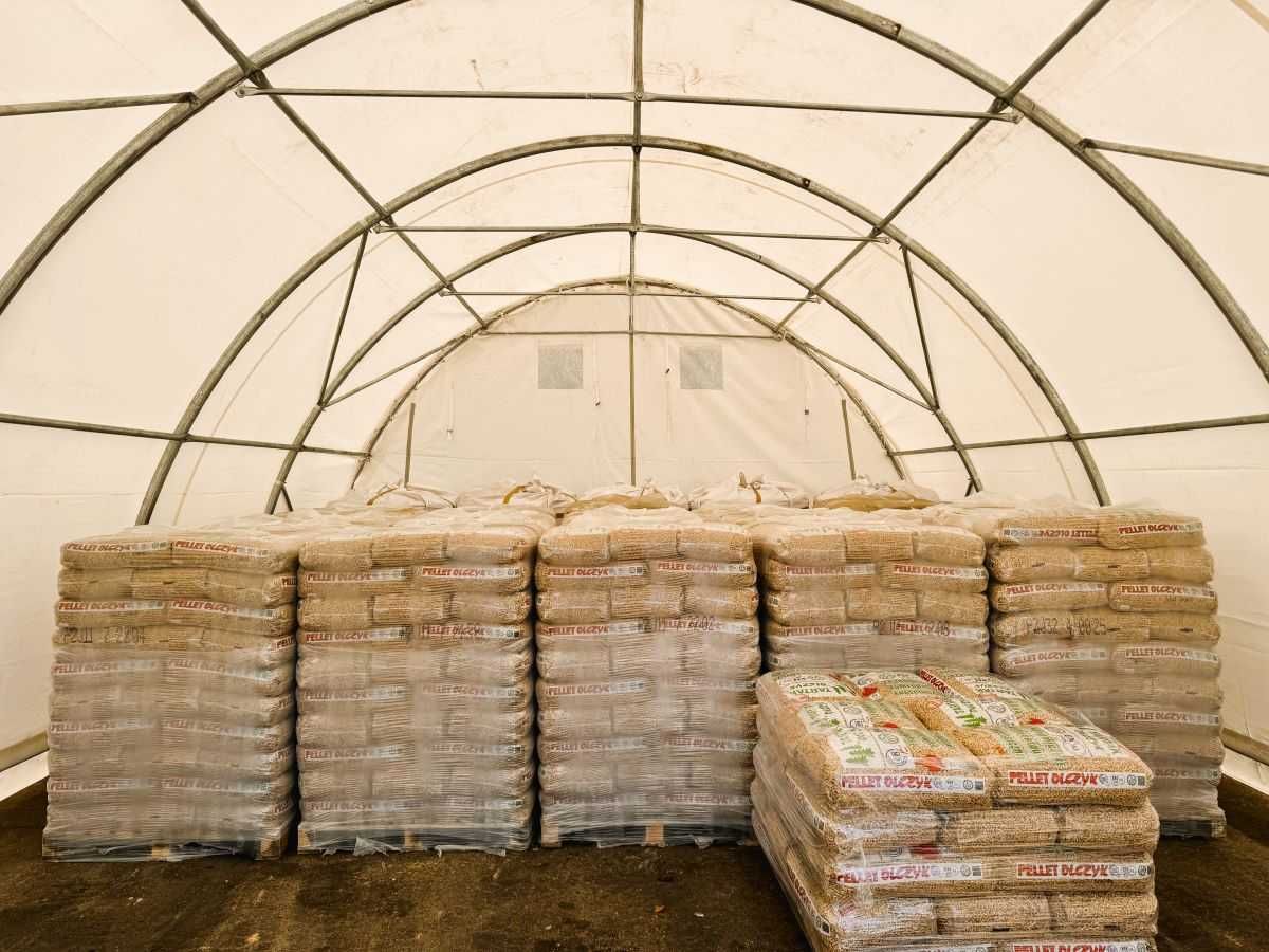 Hala namiotowa łukowa 6x12x3,6 m magazyn wiata konstrukcja ocynkowana