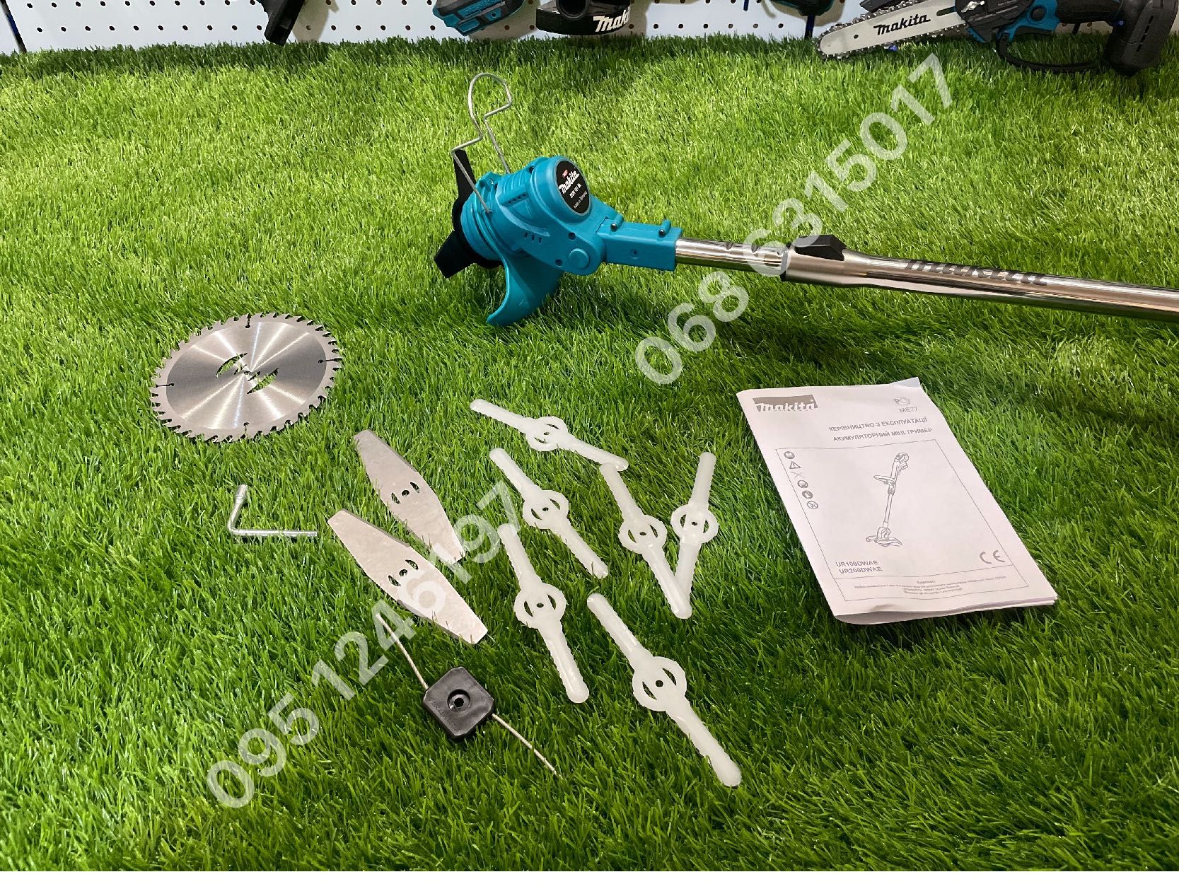 Триммер аккумуляторный косилка Makita DUR181BL для газона коса без АКБ