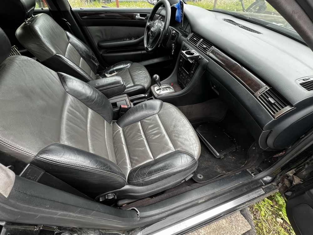 CZESCI • Fotele komplet skora AUDI A6 C5