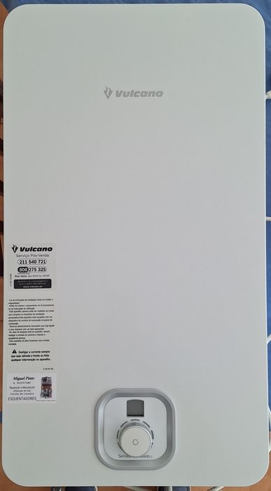 RESERVADO Esquentador Vulcano Sensor Ventilado 14 Litros Gás Natural
