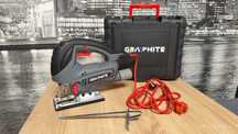 Wyrzynarka GRAPHITE 800W | Walizka | Prowadnica