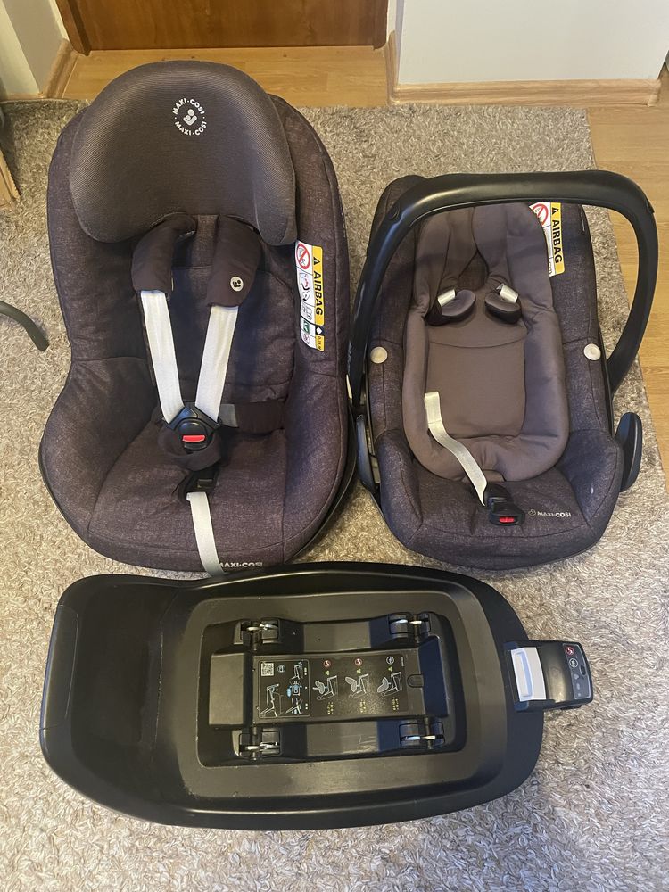 Foteliki Maxi Cosi Pebble Plus z bazą isofix