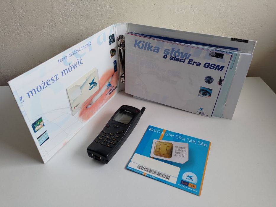 Unikat: zestaw ERA GSM 1997 Nokia 3110, pakiet startowy nowa karta SIM