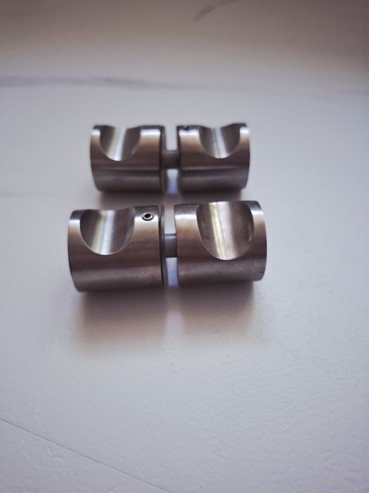 Klamki gałki uchwyty 2 szt drzwi szklane prysznicowe satyna stal nierd