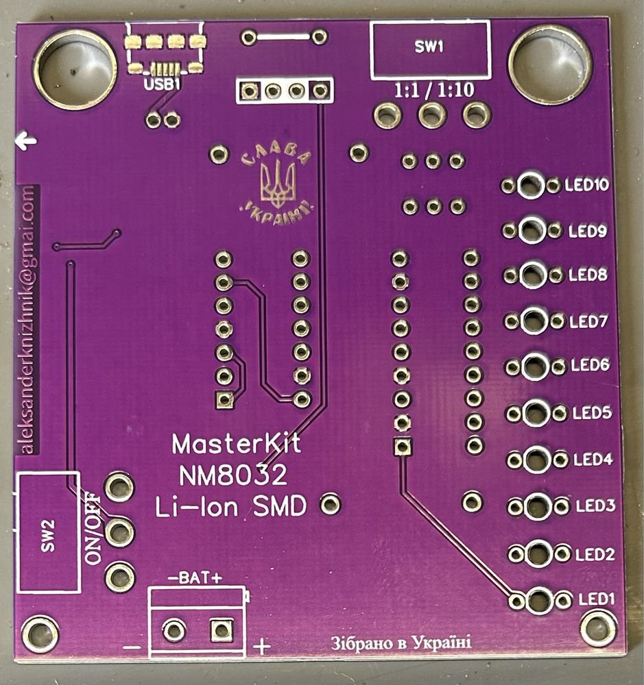 Прибор ESR метр Мастеркіт NM8032 Li-ion SMD