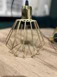 Lampa loft czarno zlota