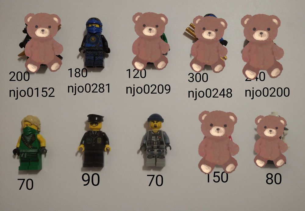 Фігурки Lego Chima, Ninjago, Star wars, Castle, Pirates, Power miners