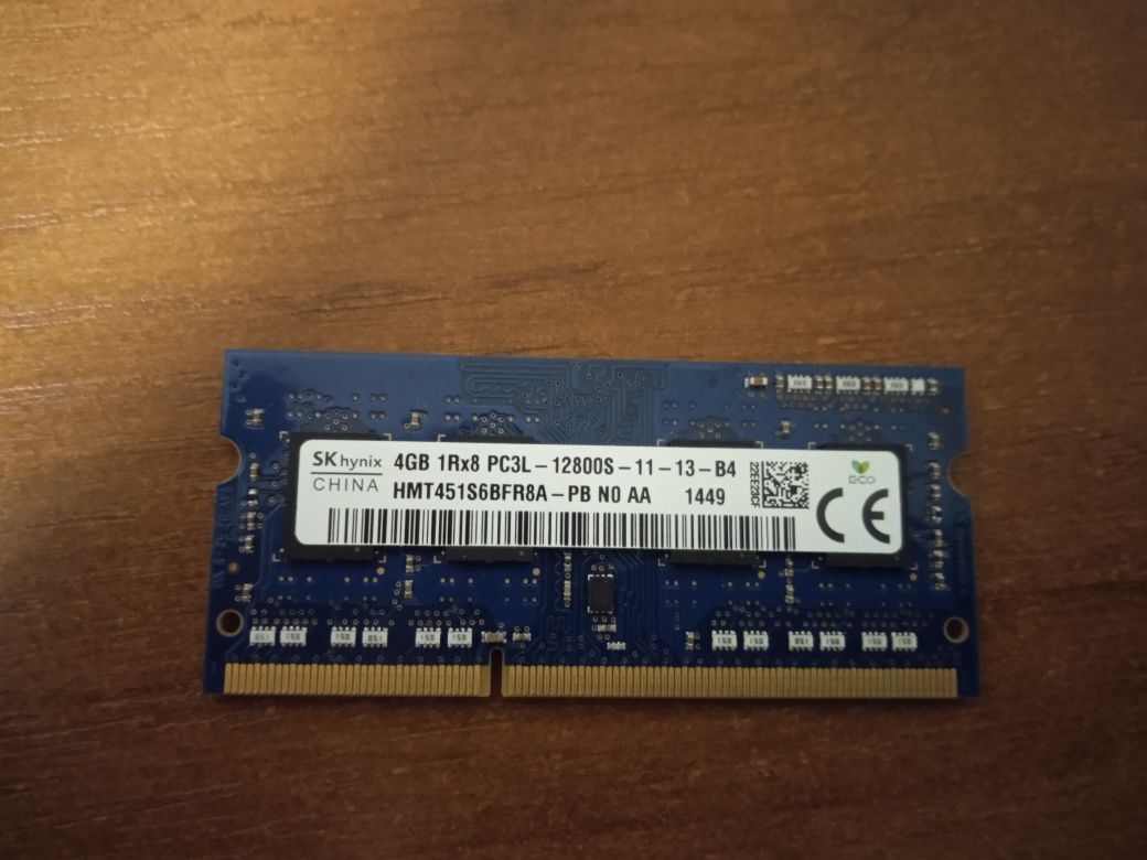 Память оперативная DDR3L 4Gb 8Gb SODIMM ноутбука